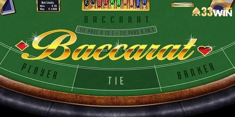 Baccarat tại 33win là tựa game được nhiều người săn đón