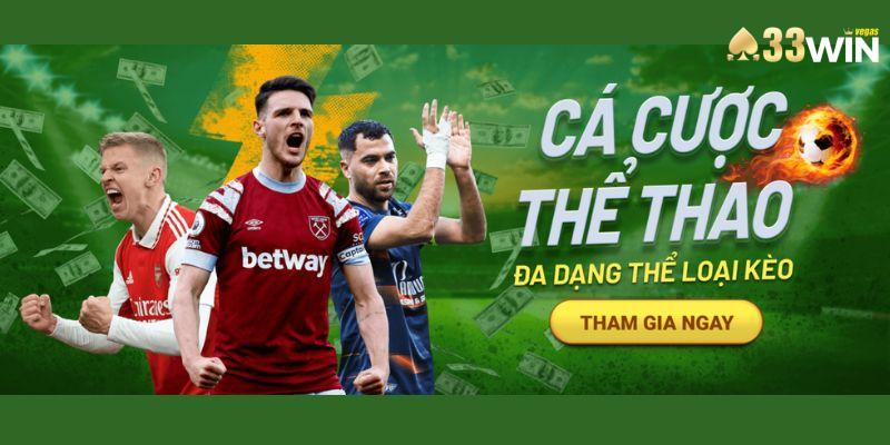 Đăng ký tài khoản thể thao tại nhà cái 33win